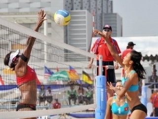 Congrès des sports de plage d Asie cérémonie de départ des sportifs vietnamiens